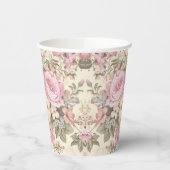 Oude Bloemen Papieren Bekers (Links)