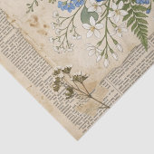 Oude Bloemen & Scharen Collage Vloeipapier Tissuepapier (Detail)