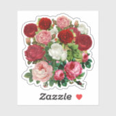 Oude Bloemen Sticker (Vel)