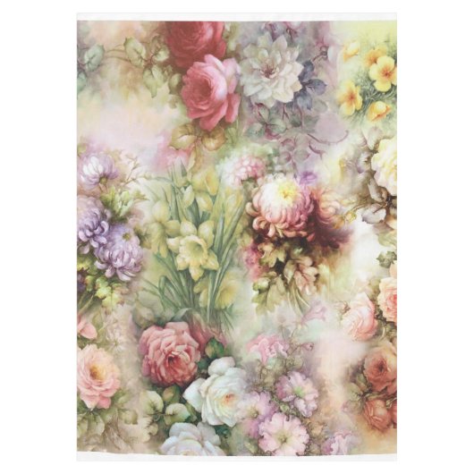 Oude Bloemen Tafelkleed (Voorkant)