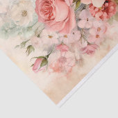 Oude Bloemenboeket met Rozen Tissuepapier (Detail)