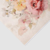 Oude Bloemenboeket met Rozen Tissuepapier (Detail)
