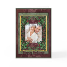 Oude bloemenfoto vakantie personaliseren wenskaart