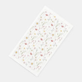 Oude bloemengastendoeken servet (Hoek)