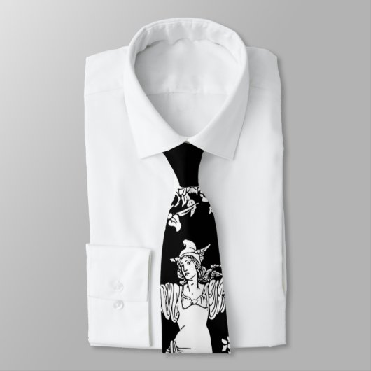 Oude bloemenkrans stropdas (Gebonden)