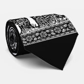 Oude bloemenkrans stropdas (Opgerold)