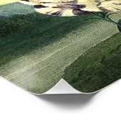 Oude Bloemenposter Poster (Hoek)