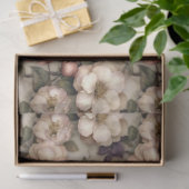 Oude Bloementuin Romantische Roze en Crème Tissuepapier (Geschenk)