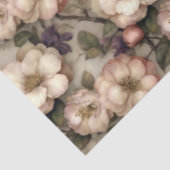 Oude Bloementuin Romantische Roze en Crème Tissuepapier (Detail)