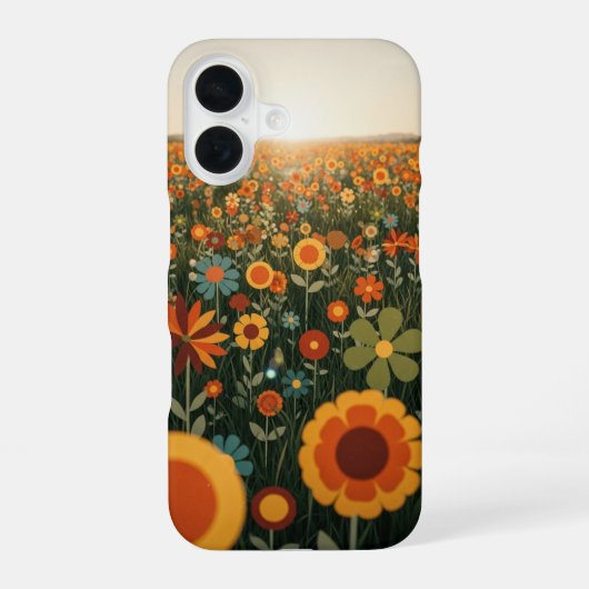 Oude Bloemenweide iPhone 16 Hoesje (Achterkant)