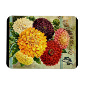 Oude bloemenzaadverpakking - flexi magneet (Horizontaal)