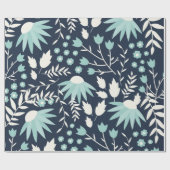 Oude bloemige inpakpapier (Vlak)