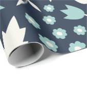 Oude bloemige inpakpapier (Rol Hoek)