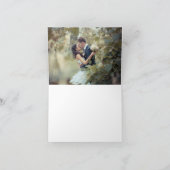 Oude bloemige opgevouwen bedankkaart (Binnen)