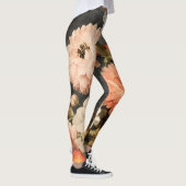 Oude bloemillustratie met gemengde bloesems leggings (Rechts)