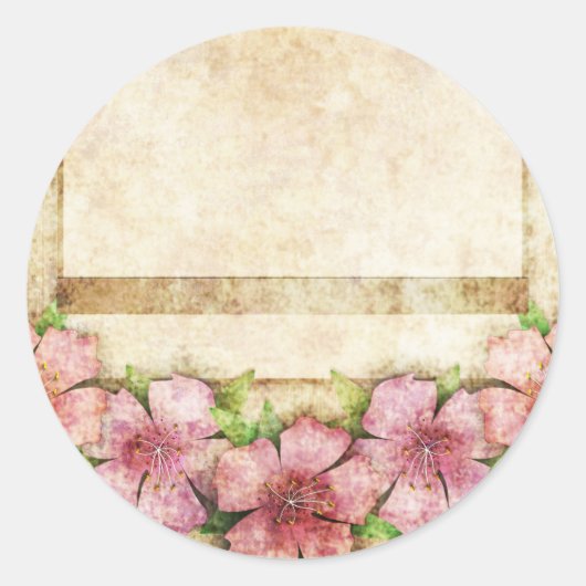 Oude bloemkool ronde sticker (Voorkant)