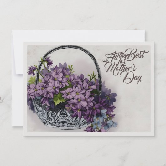Oude bloemmand – Moederdag bloei (Voorkant)