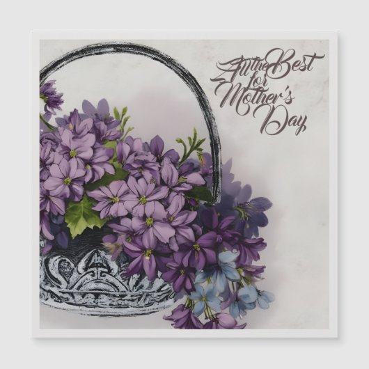 Oude bloemmand – Moederdag bloei (Voorkant)