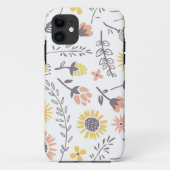 Oude Bloemmotief Case-Mate iPhone Case (Achterkant)