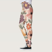 Oude Bloemmotief Leggings met All-Over Print (Links)