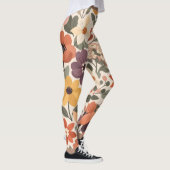 Oude Bloemmotief Leggings met All-Over Print (Rechts)