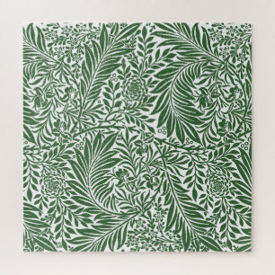 Oude bloemmotief William Morris Wilgen tak Groen Legpuzzel
