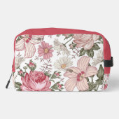 Oude bloempatroon met rozen toilettasje (Achterkant)