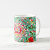 Oude bloempatroon, stijl van William Morris, Koffiemok (Voorkant rechts)