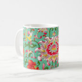 Oude bloempatroon, stijl van William Morris, Koffiemok (Voorkant links)