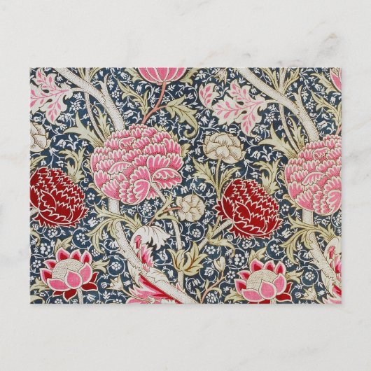 Oude Bloempatroon, William Morris Briefkaart (Voorkant)