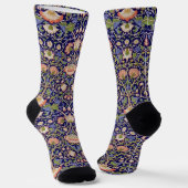 Oude Bloempatroon, William Morris Sokken (Gebogen)