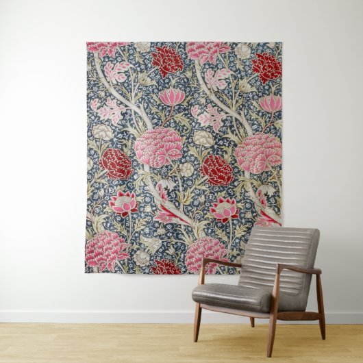 Oude Bloempatroon, William Morris Wandkleed (In situ)