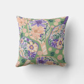 Oude bloemrijke pickleball-ontwerp kussen (Achterkant)
