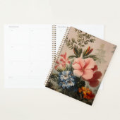 Oude bloemstilleven met tropische bloemen planner (Display)