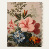 Oude bloemstilleven met tropische bloemen planner (Achterkant)