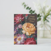 Oude bloemstilleven voor mama briefkaart (Staand voorkant)