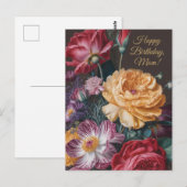 Oude bloemstilleven voor mama briefkaart (Voorkant / Achterkant)