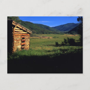 Oude blokhut bij Park City, Utah. (P.R.) Briefkaart