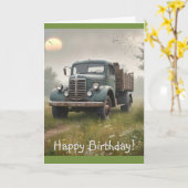 Oude bochtwagen kaart (Gele Bloem)