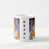 Oude boeddha, de Himalaya - Nepal (Tibet) Koffiemok (Center)