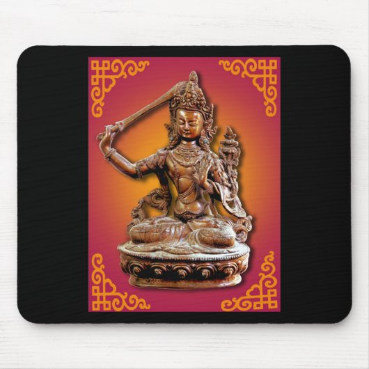 Oude  boeddhistische divisie Manjushri Mousepad Muismat (Voorkant)