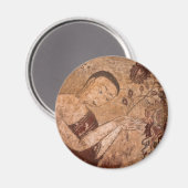 Oude Boeddhistische Schildering Magneet (Voorkant / Achterkant)
