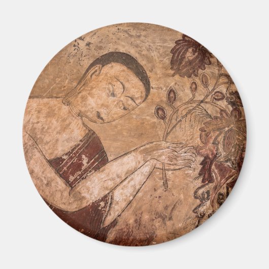 Oude Boeddhistische Schildering Magneet (Voorkant)