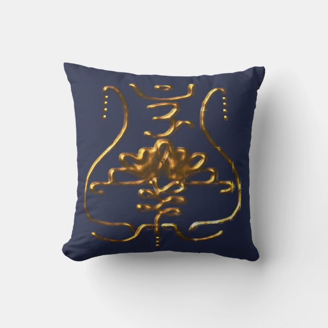 oude boeddhistische symboliek kussen (Voorkant)
