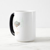 Oude boek met binaire code citaat voor Tech Geek Magische Mok (Voorkant links)