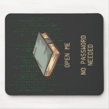 Oude boek met binaire code citaat voor Tech Geek