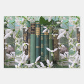 Oude boek stekels & bloesems inpakpapier vel (Voorkant)