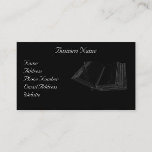 Oude Boek & Veer Pen Visitekaartjes