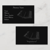 Oude Boek & Veer Pen Visitekaartjes (Voorkant / Achterkant)