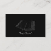 Oude Boek & Veer Pen Visitekaartjes (Achterkant)